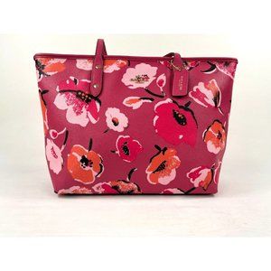 COACH Large Wildflower Print Tote Bag Purse in “Pink Multi" F37266 (Dahlia)